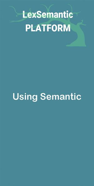 platform using semantic